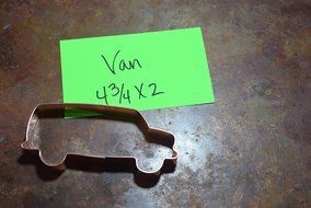 Family Van Copper Cookie Cutter N2