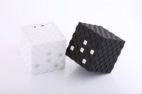 [New Release] E-Monster Magic Cube Portable Wireless Speaker, Bluetooth 3.0, Rechargeable, Black N2