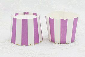 Gabkey 100pcs Random Colorful Premium Greaseproof Cupcake Paper Liners No Muffin Pan Needed Cupcakes Papers N6