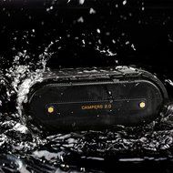 Mrice Campers 2.0 Bluetooth Wireless Waterproof Speaker with Microphone, 6W output (Black) N3