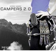 Mrice Campers 2.0 Bluetooth Wireless Waterproof Speaker with Microphone, 6W output (Black) N7