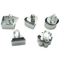 Yunko 5pcs Stainless Steel Cheese Cake Cookie Cutter Mold