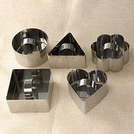 Yunko 5pcs Stainless Steel Cheese Cake Cookie Cutter Mold N8