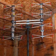 8 Element Bowtie Indoor/Outdoor HDTV Antenna - 70 Mile Range N3