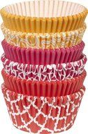 Wilton 415-2871 150 Count Orange, Pink and Red Baking Cups Value Pack, Assorted