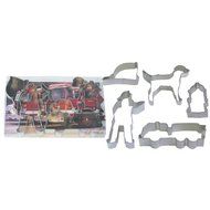 Fireman 5 Piece Tin Cookie Cutter Set L1851