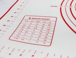 Polkar Silicone Pastry Mat With Measurements,FDA Approved and BPA Free,Standard Size 23.6X15.7 inch,Non-slip Sheet... N5
