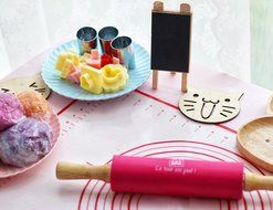 Polkar Silicone Pastry Mat With Measurements,FDA Approved and BPA Free,Standard Size 23.6X15.7 inch,Non-slip Sheet... N7