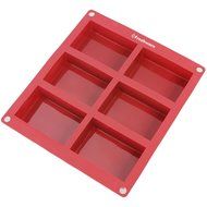 Freshware SP-100RD 6-Cavity Rectangle Premium Silicone Soap Bar and Resin Mold N2