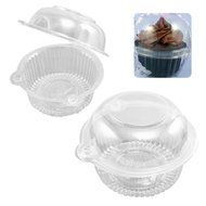 Sealike Single Individual Clear Plastic Cupcake Muffin Dome Holders Cases Boxes Cups Pods 100 Pcs with Stylus N3