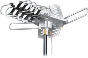 Amplified HD Digital Outdoor HDTV Antenna 150 Miles Long Range with Motorized 360 Degree Rotation, UHF/VHF/FM... N2