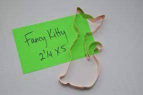 Fancy Kitty Cat Cookie Cutter N2