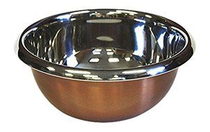 ZUCCOR Premium Stainless Steel Mixing Bowl with Copper Plated Exterior, 4.2 qt./4000ml Capacity