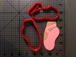 Ballet Foot and Slipper Cookie Cutter Set (4 inches) N2