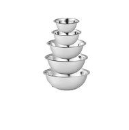 Culinary Depot Mixing Bowls Stainless Steel (Set of 5) Polished Mirror Finish Nesting Bowls &frac34;, 1 &frac12;, 3, 4, and...