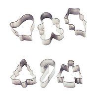 Wilton Holiday 6-Piece Mini Metal Cutter Set