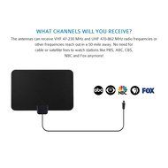 TV Antenna-50 Mile Range with Detachable Amplifier, HDTV Indoor Antenna for High Reception Homeworx Antenna for... N4