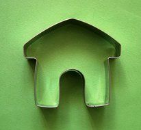 LAWMAN Dog bone paw house hydrant fondant pastry baking cookie cutter set N2