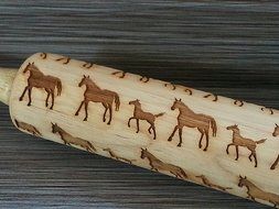 Rolling Pin: Horses N4