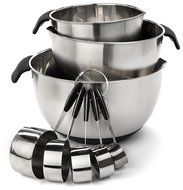 Elite Kitchenware Stainless Steel Mixing Bowls and Measuring Cups Set - Ultimate Cookware Set - Stainless Steel...