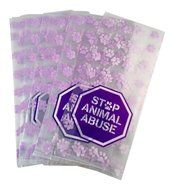 Stop Animal Abuse Bake Sale and Fundraising Bundle: 2 Items - 1 package of Stop Animal Abuse Doggie Cookie Bags... N2