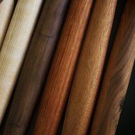 Mahogany French Rolling Pin: Tapered Solid Wood Design. Hand Crafted in the USA. N4