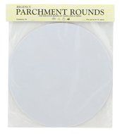 Regency Wraps RW1112 Round Parchment Paper, 12-Inch, White, Set of 24