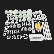 68Pcs Fondant Cake Decorating Sugarcraft Plunger Cutter Tools Mold Mould Cookies