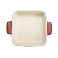 Pedrini Square Ceramic Baker (9 x 9-Inch, Red) N2