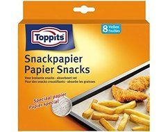 Toppits Cross Frit &amp; Paper Baking Paper 8 Sheets - 37 X 30 Cm ) Absorbent