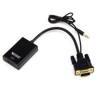 Tendak HD 1080P VGA to HDMI Output TV AV HDTV Video Cable Converter Plug and Play Adapter with Audio Input for...