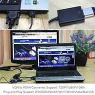 Tendak HD 1080P VGA to HDMI Output TV AV HDTV Video Cable Converter Plug and Play Adapter with Audio Input for... N13