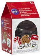 Wilton 2308-5077 5-Piece Christmas Cookies for Santa Metal Cookie Cutter Set N2