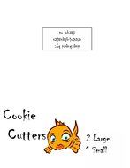 Goldfish Cookie Cutter - Set of 3 Multipurpose Cutters, 5-inch, 3-inch and Jesus Fish 4.5-inch N3