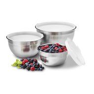 Cuisinart Stainless Steel Mixing Bowls with Lids 6-piece Set N2