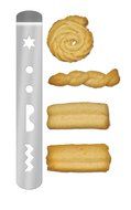 Fante&#039;s Nana Anna&#039;s Easy Cookies Spritz Cookie Press and Cheese Straw Maker N4
