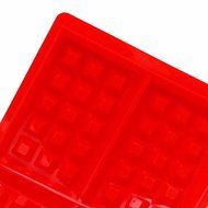 Delight eShop 4-Cavity Waffles Cake Chocolate Silicone Pan Mold Baking Mould Kitchen Safety N4