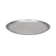 Patisse Nonstick Silver Top Crusty Pizza Tray, Silver Grey