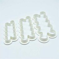 Genenic 3 Size 3D Cookie Fondant Cake Decorating Mold Rose Flower Cutter Mould N3