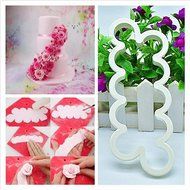 Genenic 3 Size 3D Cookie Fondant Cake Decorating Mold Rose Flower Cutter Mould N6