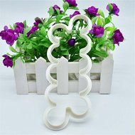 Genenic 3 Size 3D Cookie Fondant Cake Decorating Mold Rose Flower Cutter Mould N7
