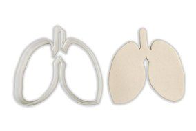 Human Lungs Cookie Cutter - STANDARD - 3 Inches