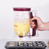 LAIMALA Pancake Batter Dispenser With Measuring Label Cupcake Muffin Pastry Baking Tools N6