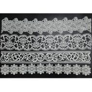 FOUR-C Design Cake Mat Lace Silicone Mat Cake Tools Color Pink N3