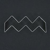 5" Chevron Print Cookie Cutter for Custom Birthday Party Baby Bridal Wedding Shower Fondant Treats