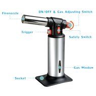 Culinary Torch - Odoland Kitchen Cooking Torch Apply to Creme Brulee Torch, Brule Torch and Butane Torch in Kitchen... N2