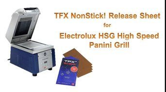 TFX Nonstick! 20215400-30 Sheet for Electrolux HSG Sandwich &amp; Panini Press (24 Pack), Brown, 8-1/2 x 15-3/4" N2