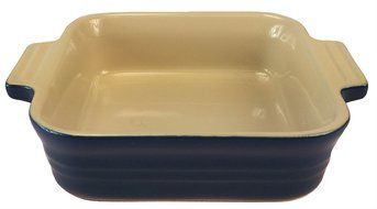 Le Creuset Stoneware 5" X 5" Square Baking Dish Cobalt Blue
