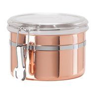 Oggi 5304.12 Copper Plated Stainless Steel Airtight Canister with Clamp, 52 Ounce N4
