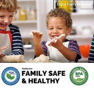 PEGZOS Silicone Pastry Mat &ndash; 23.6&rsquo;&rsquo; x 15.7&rsquo;&rsquo; Non-Slip Sheet Sticks to Countertop for Rolling Dough &amp; Baking in... N4